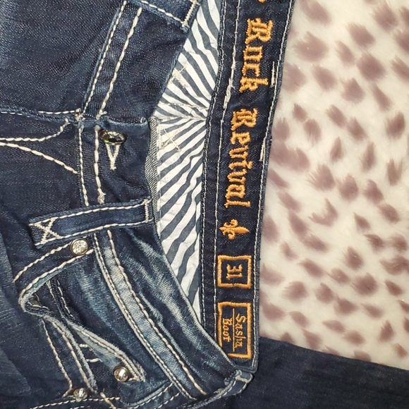 ROCK REVIVAL SIZE 31 SASHA BOOTCUT - Picture 3 of 5